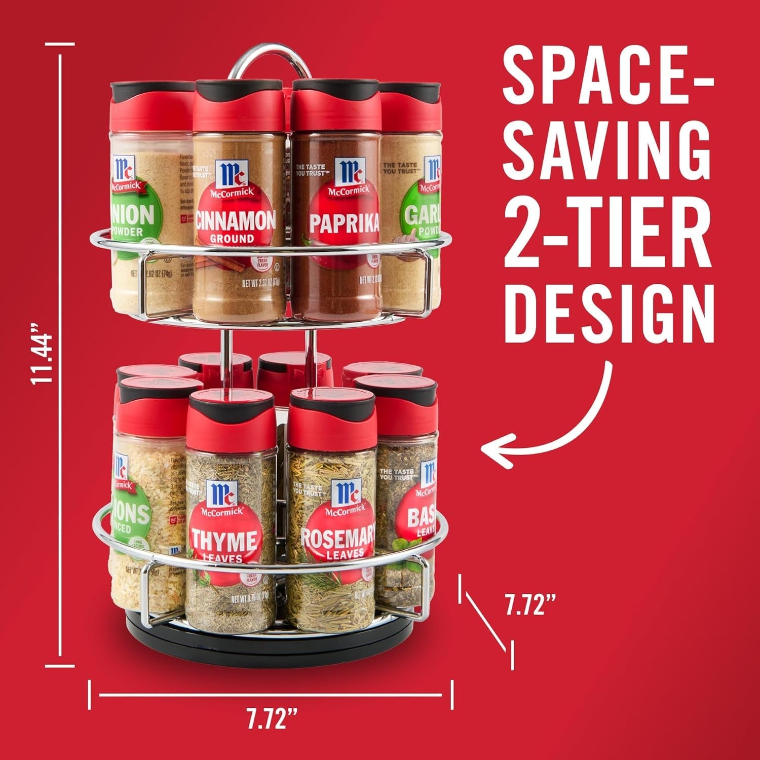 spice-rack-two-tier-chrome-featuring-16-herbs-spices-for-everyday-cooking-great-gift-for-housewarming-wedding-bridal-shower-26-09-oz