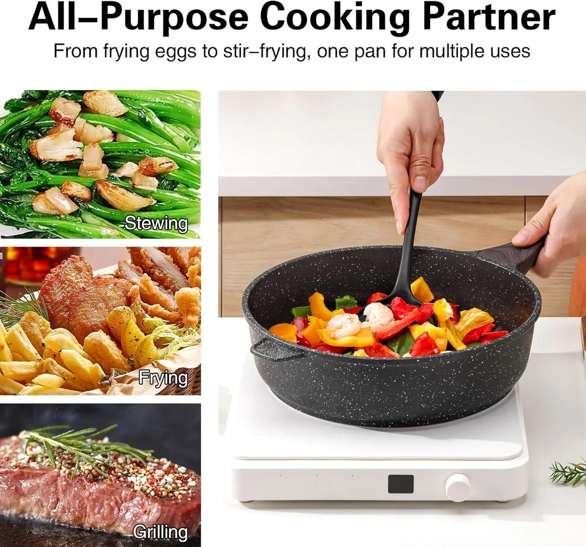 nonstick-deep-frying-pan-skillet-with-lid-11-inch-saute-pan-healthy-induction-compatible-pfoa-free