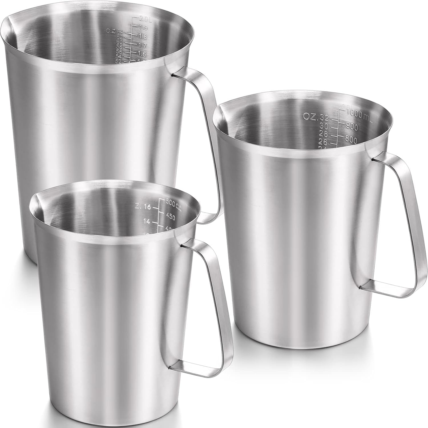 3-pack-stainless-steel-measuring-cups-16-32-64-oz-metal-pitchers