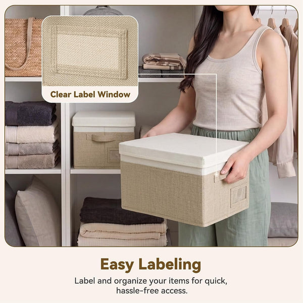 Storage Bins with Lids, Decorative Storage Boxes with Lids4