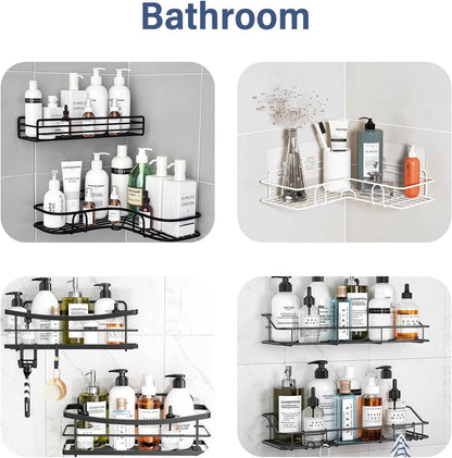 8 Pack Shower Caddy Adhesive Hooks Replacement for Bathroom Shower Caddy5