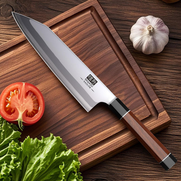 8 Inch Japanese Chef Knife, 9 Layers 10Cr15Mov High Carbon Steel6