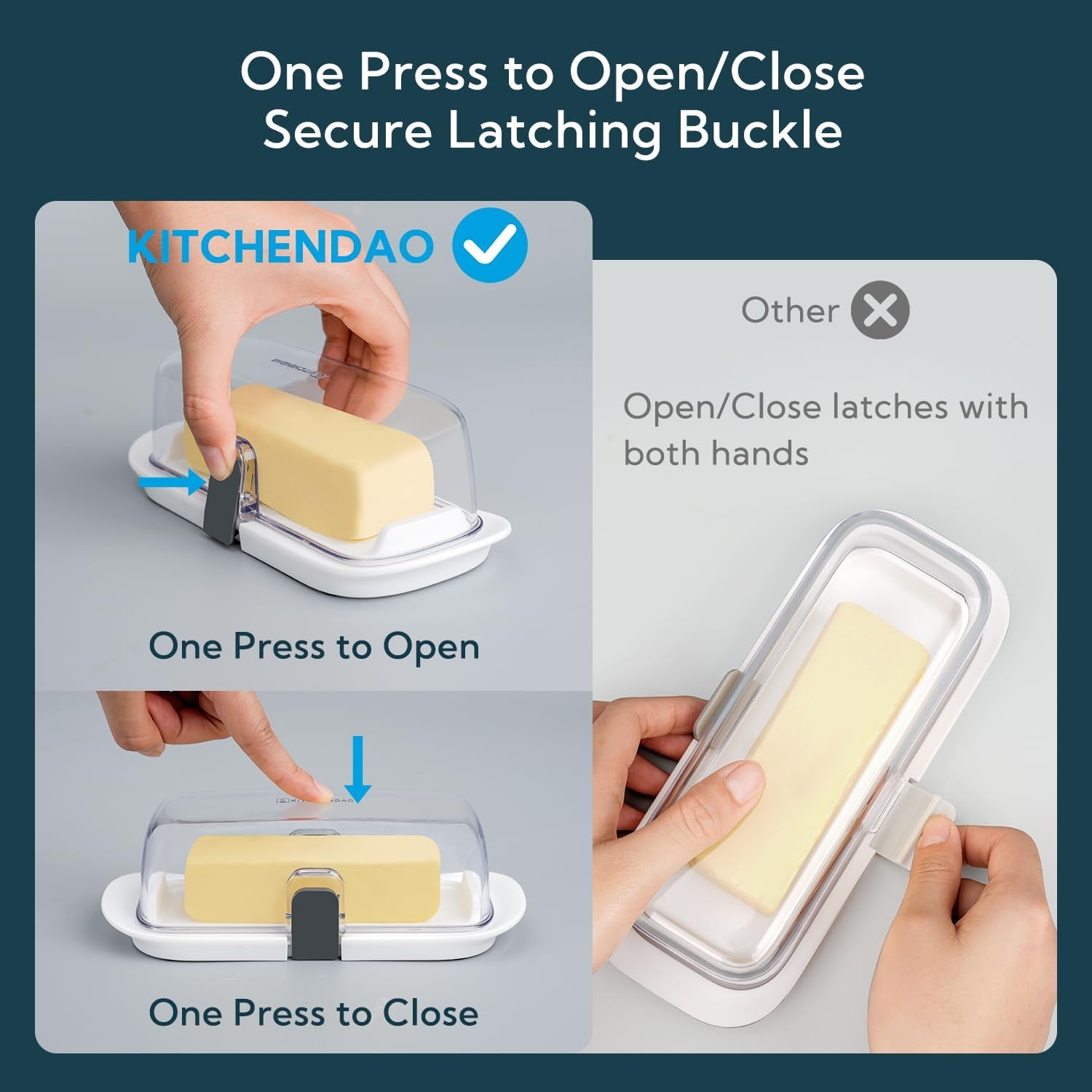 one-handed-airtight-butter-dish-with-lid-for-countertop-and-refrigerator-door-shelf-butter-holder-with-one-press-to-open-close-secure-latching-buckle-for-west-east-coast-butter-white