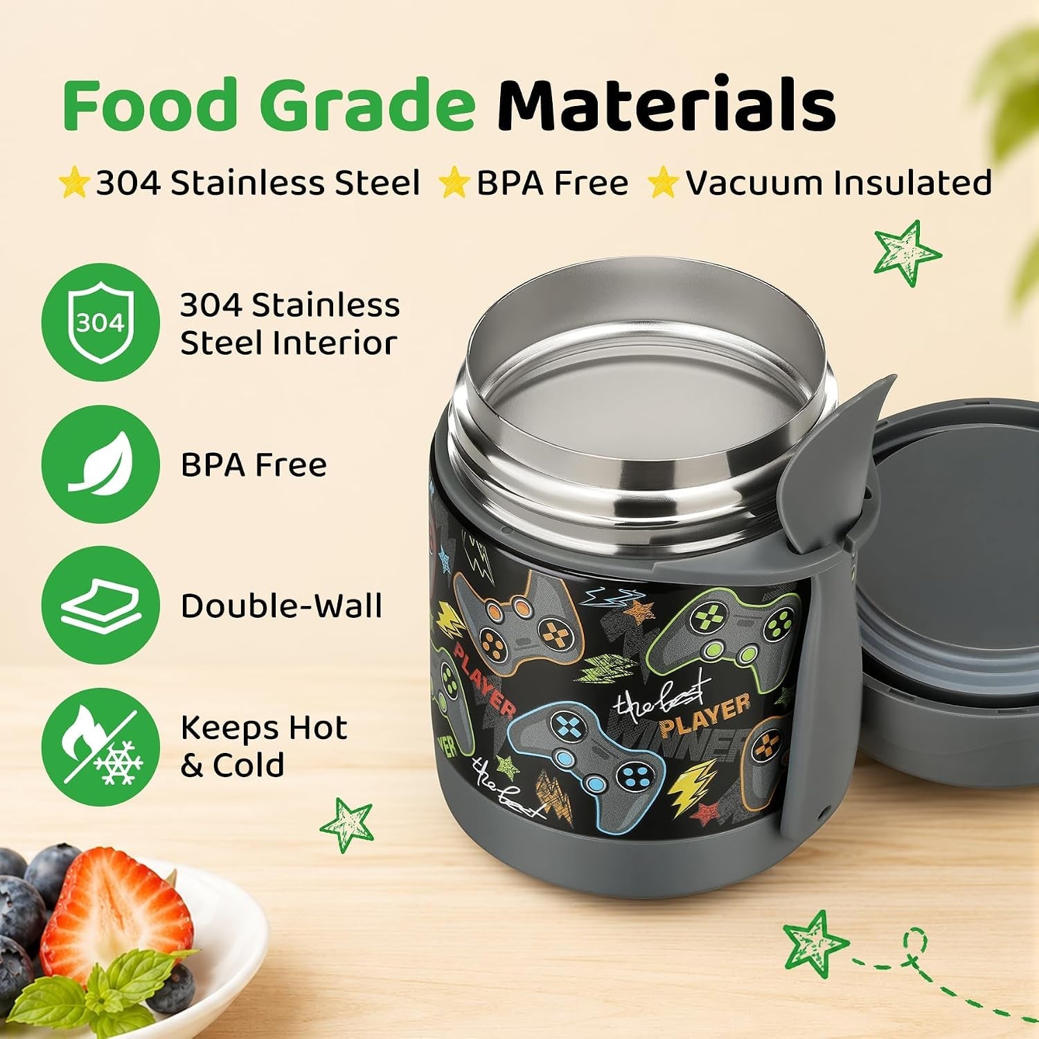 10oz-soup-thermo-for-hot-food-kids-insulated-food-jar-thermo-hot-food-lunch-container-width-mouth-stainless-steel-lunch-box-for-kids-with-spoon-black-gamepad