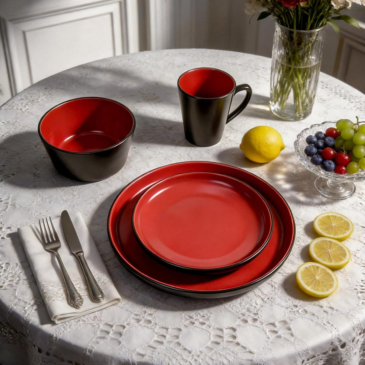 stoneware-dinnerware-set-service-for-4-16-piece-two-tone-handmade-plates-bowls-set-chip-crack-resistant-modern-tableware-red-and-black