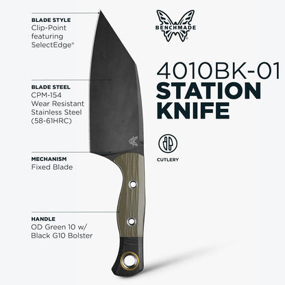 Station Knife Kitchen Knife, CPM-154 Steel Blade (4010BK-01)2