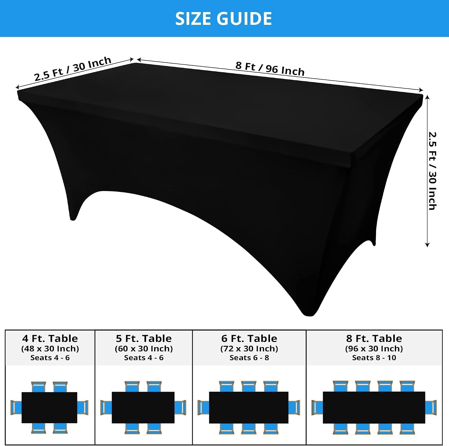 spandex-table-cloth-2-pack-8ft-96lx30wx30h-inch-black