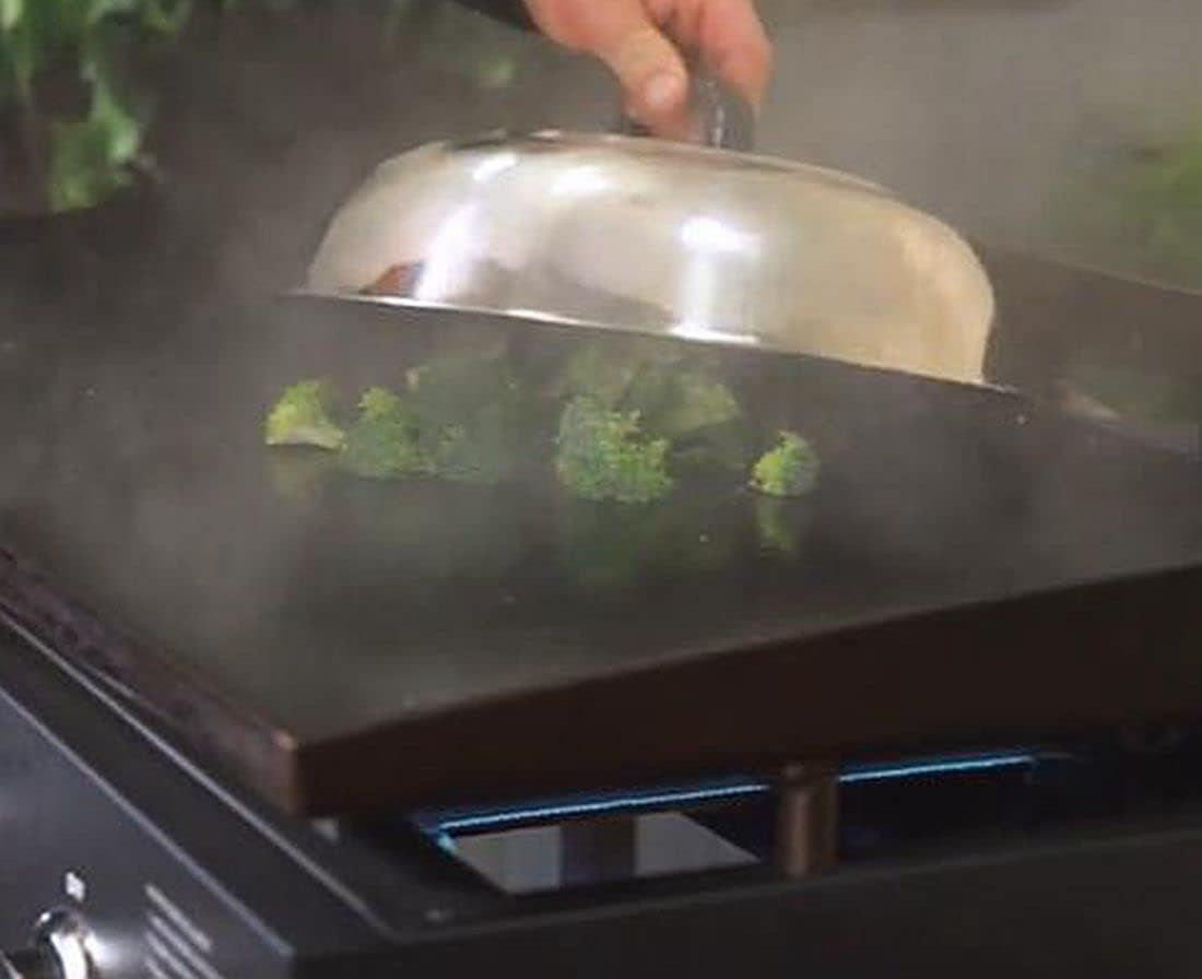 12-inch-heavy-duty-cheese-melting-dome-wok-lids-stainless-steel-griddle-grill-accessories-durable-round-basting-steaming-cover-heat-resistant-handle-for-flat-top-griddle-grill-2-domes