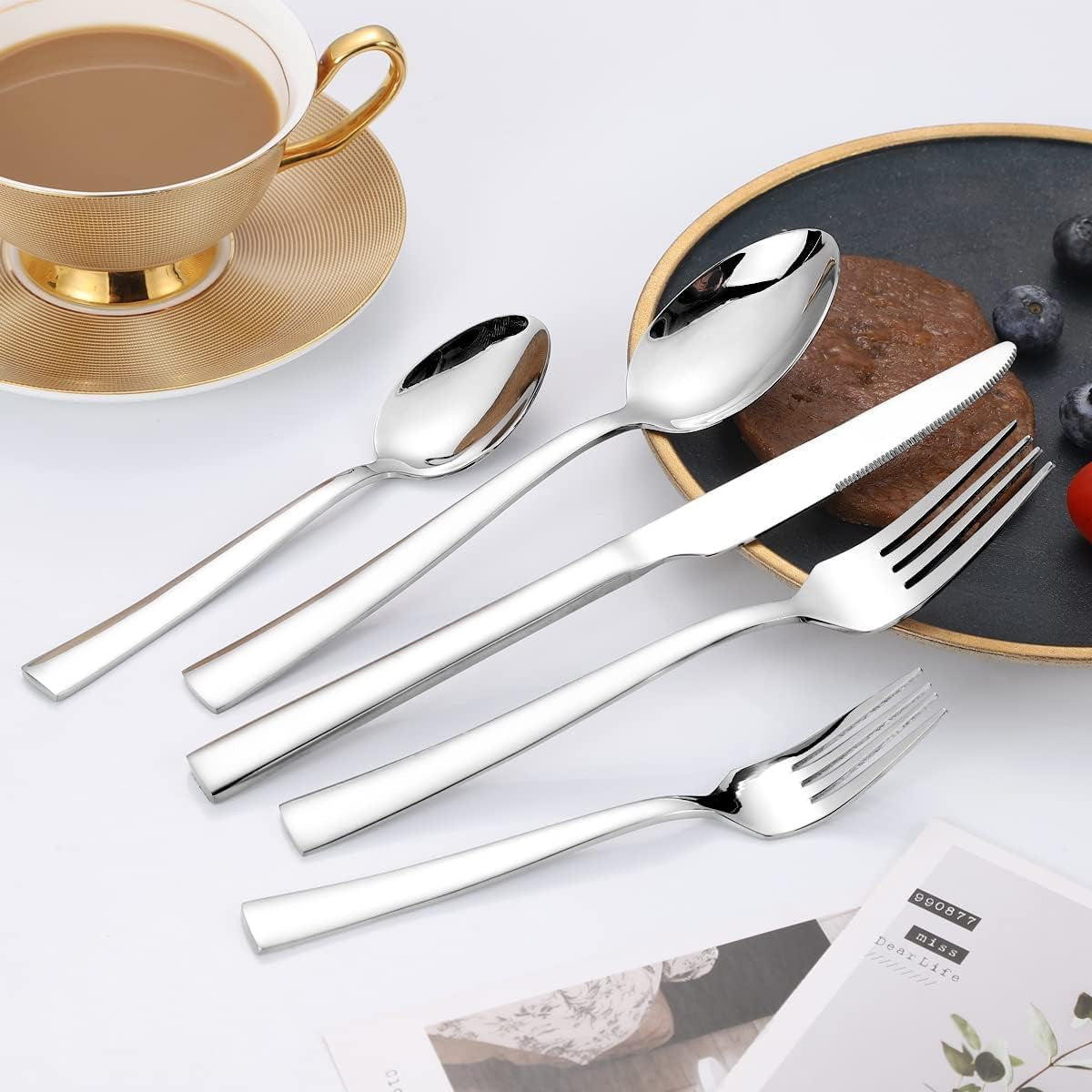 silverware-set-for-2-10-piece-stainless-steel-flatware-cutlery-set-square-edge-kitchen-utensil-include-knives-forks-spoons-tableware-for-home-hotel-mirror-polished-dishwasher-safe