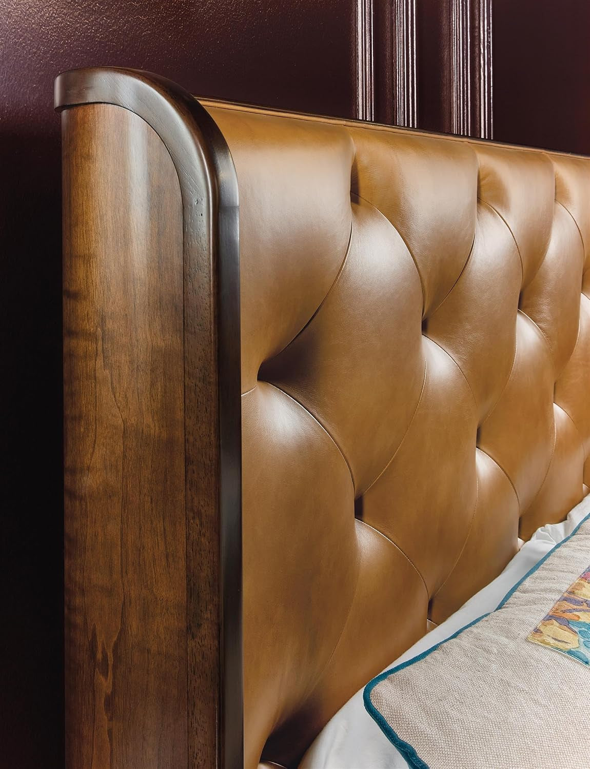 hooker-archives-king-leather-bed-with-a-light-brown-leather-headboard