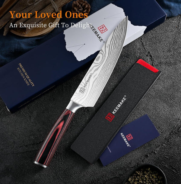 8" Chef Knife, Ultra Sharp Kitchen Knife with Ergonomic Handle5