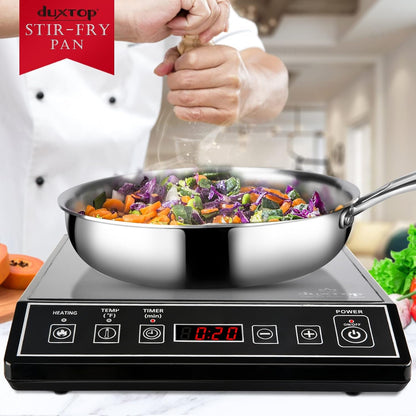 Tri-Ply Stainless Steel Stir Frying Pan, 10 Inch Induction Skillet | Whole Clad Stainless Steel Wok Pan for Stir Fry, Sautéing and Quick Meals7