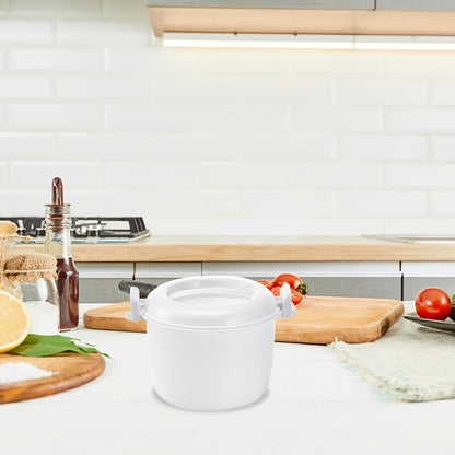 Microwave Rice Cooker Small 1-2L Portable Food Grade Container for Rice Vegetables Soups Noodles Multifunctional Microwaveable Cooker6