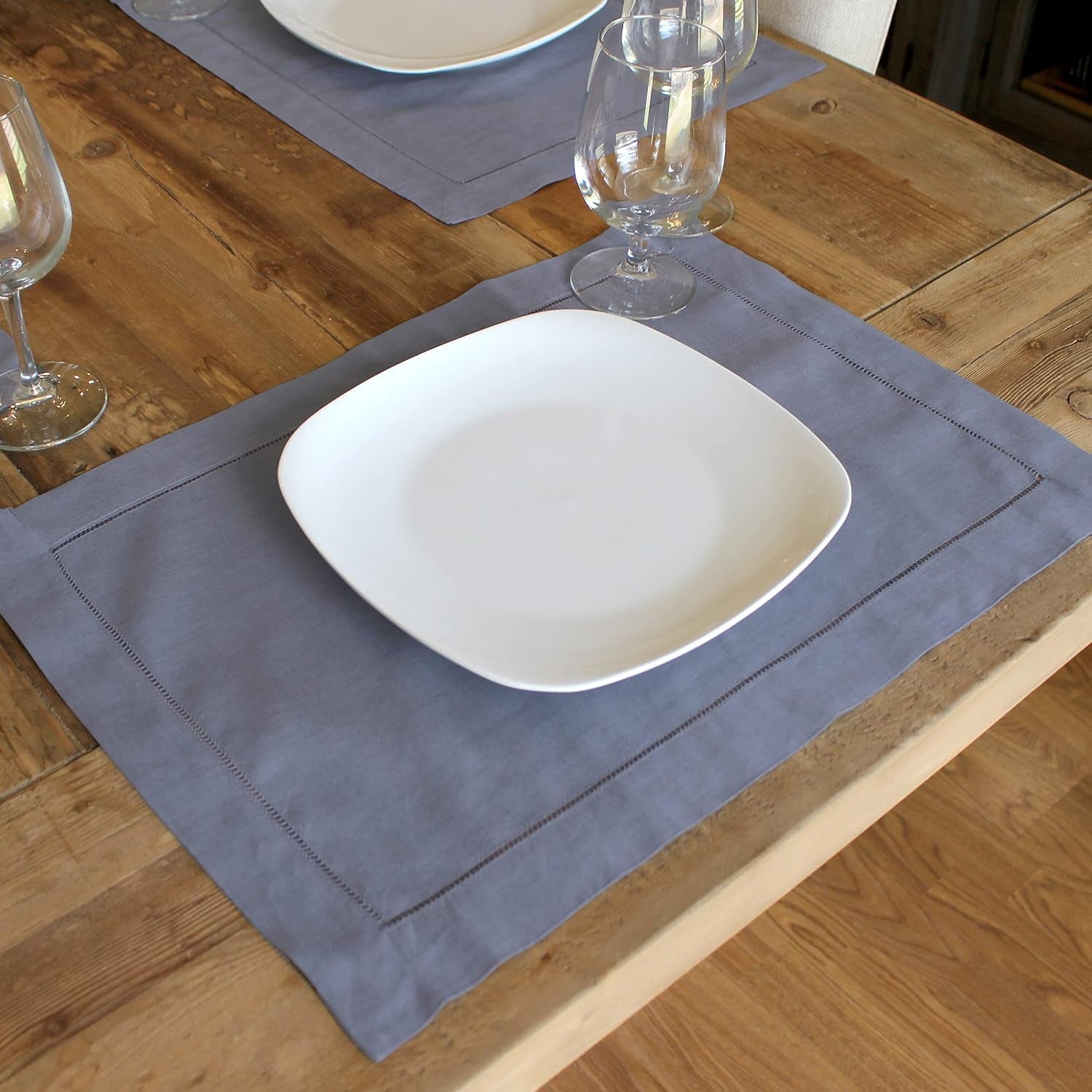 14-x-20-hemstitched-placemats-55-linen-45-cotton-blend-dining-kitchen-table-linens-6-slate