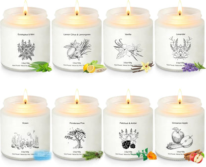 Candles Gift Set,8 Pack Long Lasting Soy Candles for Home1