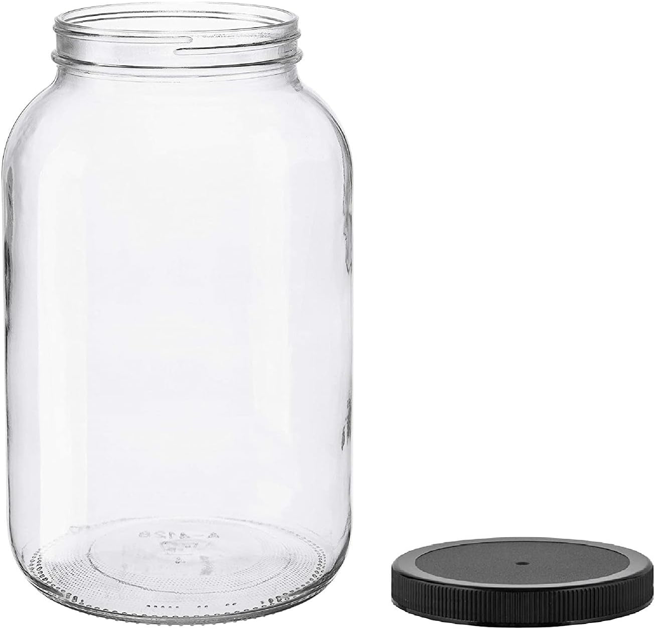 1-gallon-glass-jar-black-plastic-lid-wide-mouth-usda-certified-bpa-free-for-fermenting-storing-canning