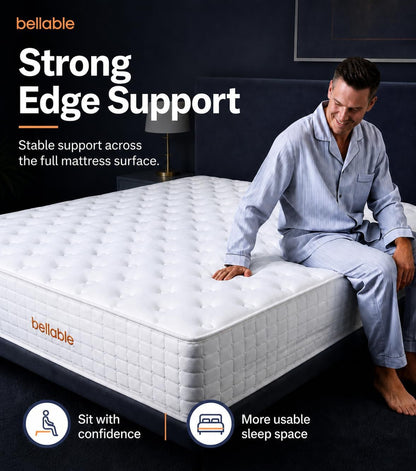 King Size Mattress 14Inch, Medium Firm Fiberglass-Free Hybrid Mattress Memory Foam Individually Pocket Coils with Excellent Edge Support, King Size Bed in a Box, Zone Support for Back Pain Relief2