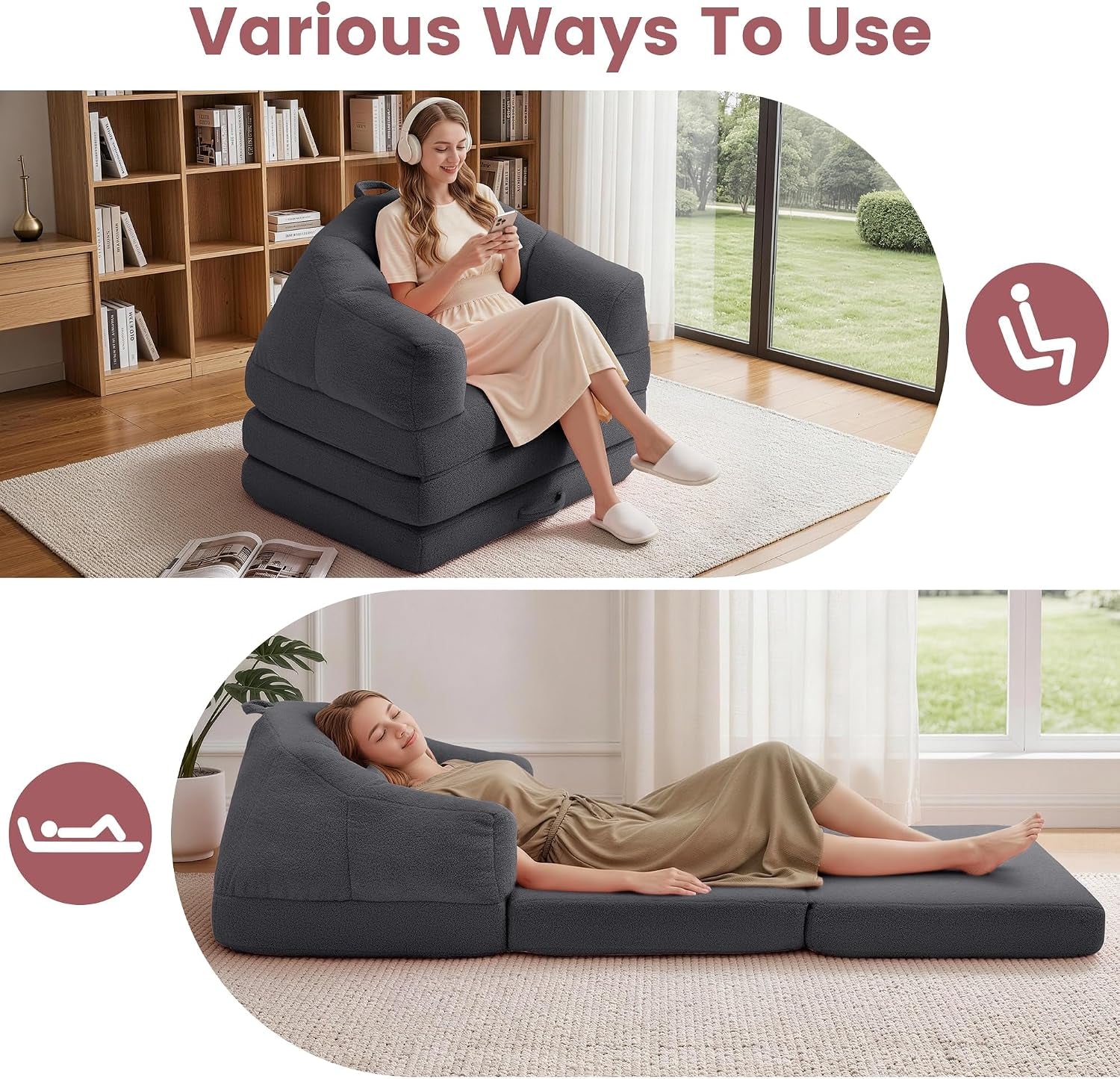 folding-sofa-bed-2-in-1-convertible-sleeper-chair-with-armrests-comfy-bean-bag-floor-futon-couch-with-pillow-single-chair-bed-sleeper-for-adults-couches-for-living-room-grey