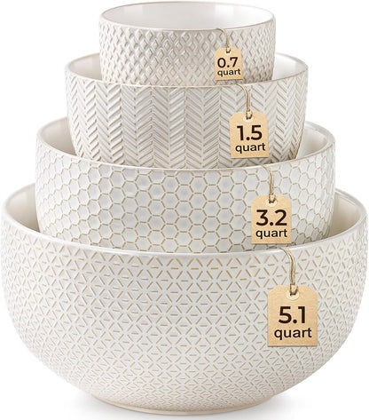 Ceramic Mixing Bowls Set of 4, Nesting Bowls for Kitchen1