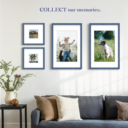 4X6 Inch Picture Frame, Blue Simple Photo Frame for Decorative Artwork, Suitable for Tabletop, Desk, Bookshelf and Wall Display, Photo Gallery Decor6