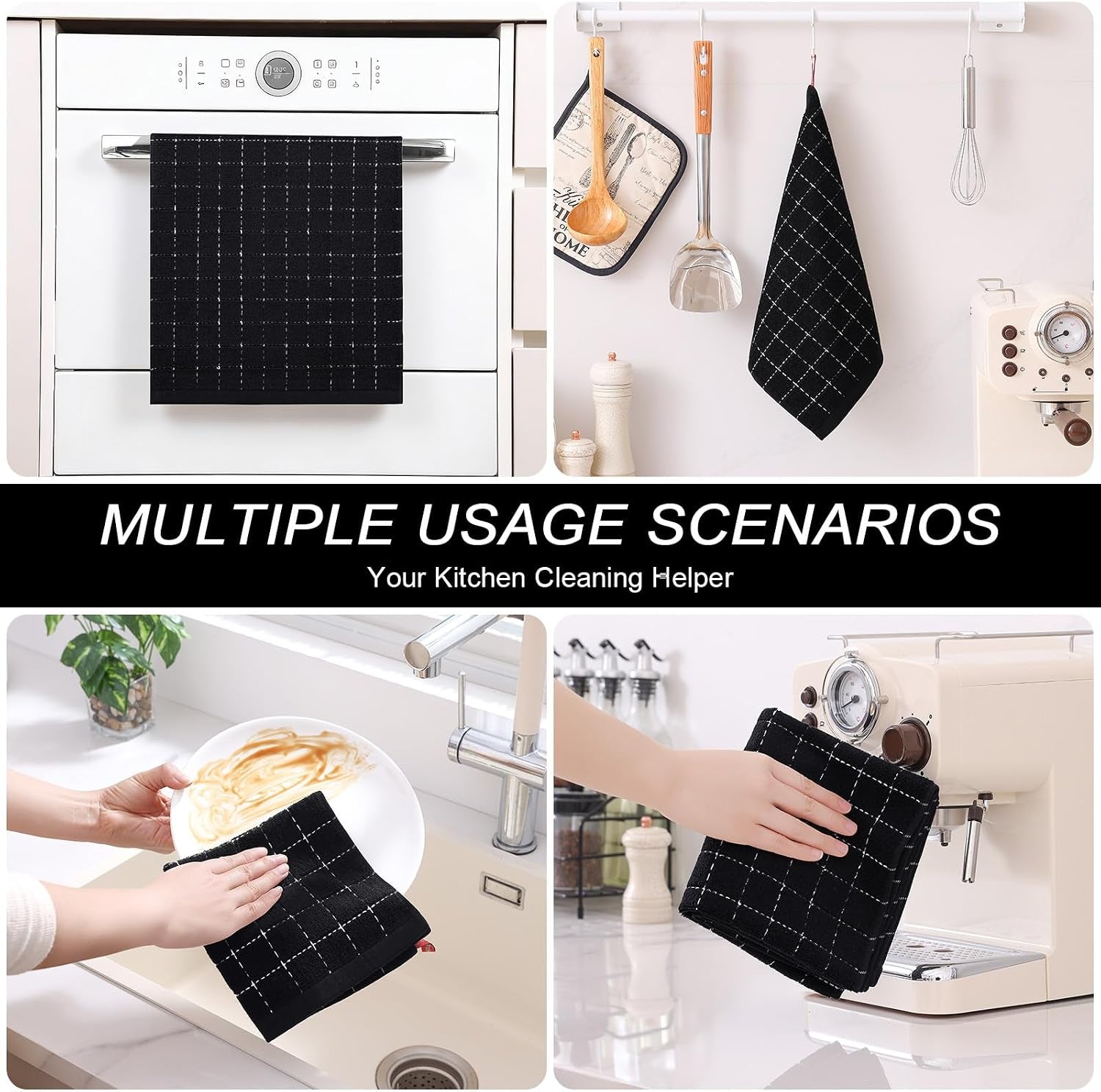 kitchen-towels-and-dishcloths-set-set-of-8-black-bulk-cotton-terry-kitchen-towels-checkered-designed-soft-and-super-absorbent-dish-towels-12-x-12-and-13-x-28-inches