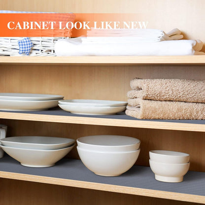 Shelf Liner Non Adhesive, Washable Cabinet Liners for Shelves3