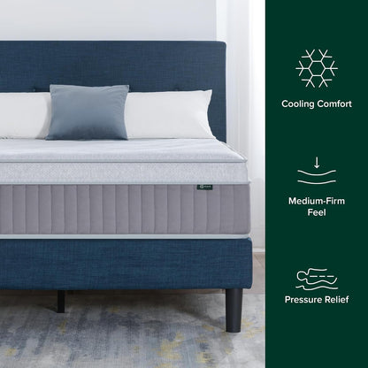 13 Inch Queen Cool Support Hybrid Mattress, Medium Firm Feel3