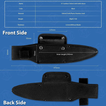 Universal Knife Sheath, Black, 10 * 2 Inch2