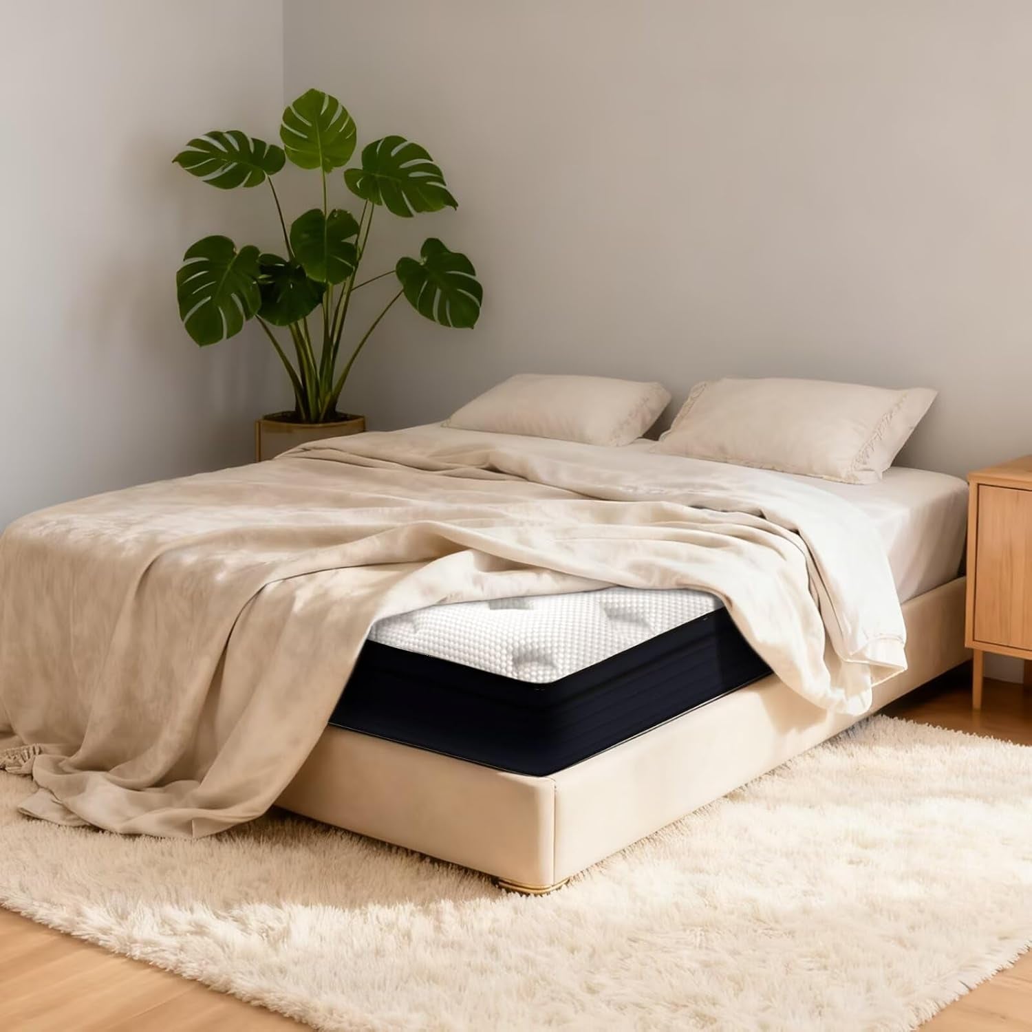 queen-mattress-14-inch-hybrid-memory-foam-mattress-in-a-box-cooling-gel-for-pressure-relief-back-pain-support-certipur-us-certified-medium-firm-bed-breathable-comfort-sleep