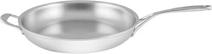 Atlantis Proline 12.6-Inch Stainless Steel Fry Pan with Helper Handle1