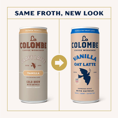La Colombe Coffee, Oatmilk Vanilla Latte, 11 Fl Oz Cans (Pack of 12), Coffeehouse Quality Cold Brew, Specialty Grade Coffee Beans, Ready-To-Drink On-The-Go3