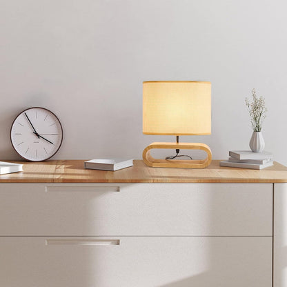 Table Lamp,Bedside End Table Lamp Traditional Nightstand Desk Lamp Geometric Lamp with Shade for Living Bedroom Office (Modern,Style 1)6