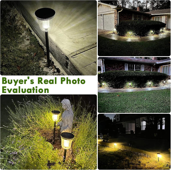 Solar Pathway Lights Outdoor - 2 Pack Outdoor Solar Lights for Yard8