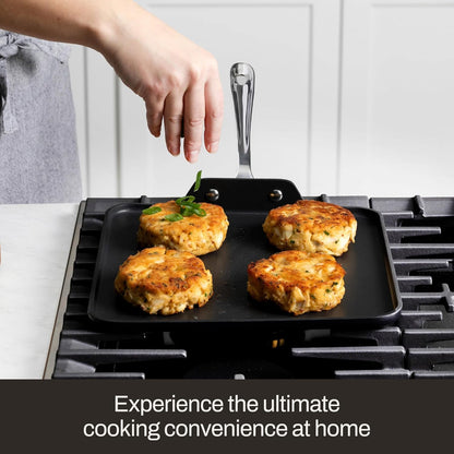 All-Clad HA1 Expert Nonstick, 11" Griddle Pan | Versatile Griddle Pan for Variety of Meals,Scratch-Resistant Exterior, Warp Resistant, Dishwasher Safe, Oven Safe up to 500°F4