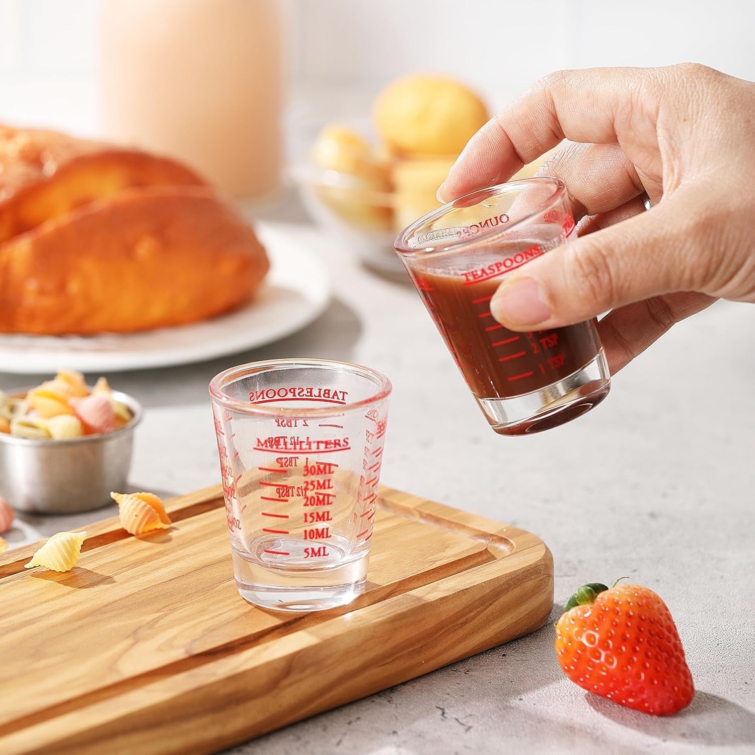 shot-glass-measuring-cup-2pcs-measuring-shot-glasses-thick-base-liquid-measuring-cup-for-espresso-shot-glass-and-measuring-glasses-four-different-units-of-measure1-oz-2-tbs-6-tsp-30-ml