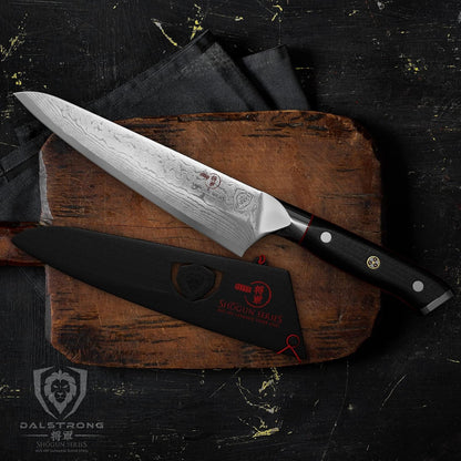 Chef Knife - 7 Inch Blade - Shogun Series ELITE - Damascus - Japanese AUS-10V Super Steel - G10 Black Handle - Razor Sharp Kitchen Knife - Full Tang Cooking Chef'S Knife - Sheath6