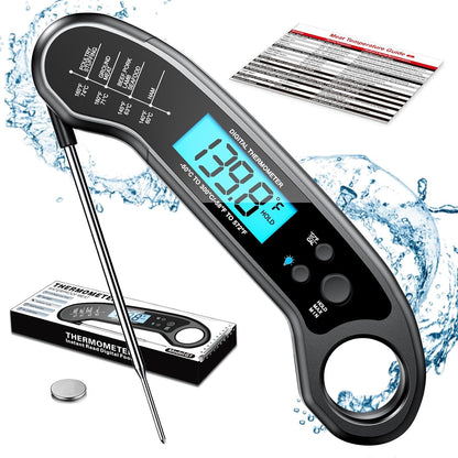 Meat Thermometer Digital, Instant Read Meat Thermometeri for Grill and Cooking, Waterproof Food Thermometer for Kitchen and Outside, BBQ, Turkey, Candy, Liquids, Beef1