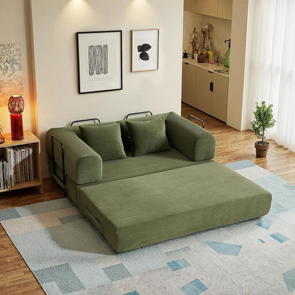 59In Boneless Couch Convertible Futon Sofa Bed Queen for Small Space1