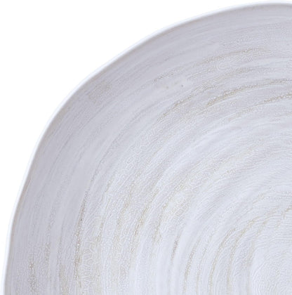Harley 12 Piece Stoneware Hand-Crafted Dinnerware Set, Service for 4, Plate and Bowl, Modern with Organic Freeform Shape, White4