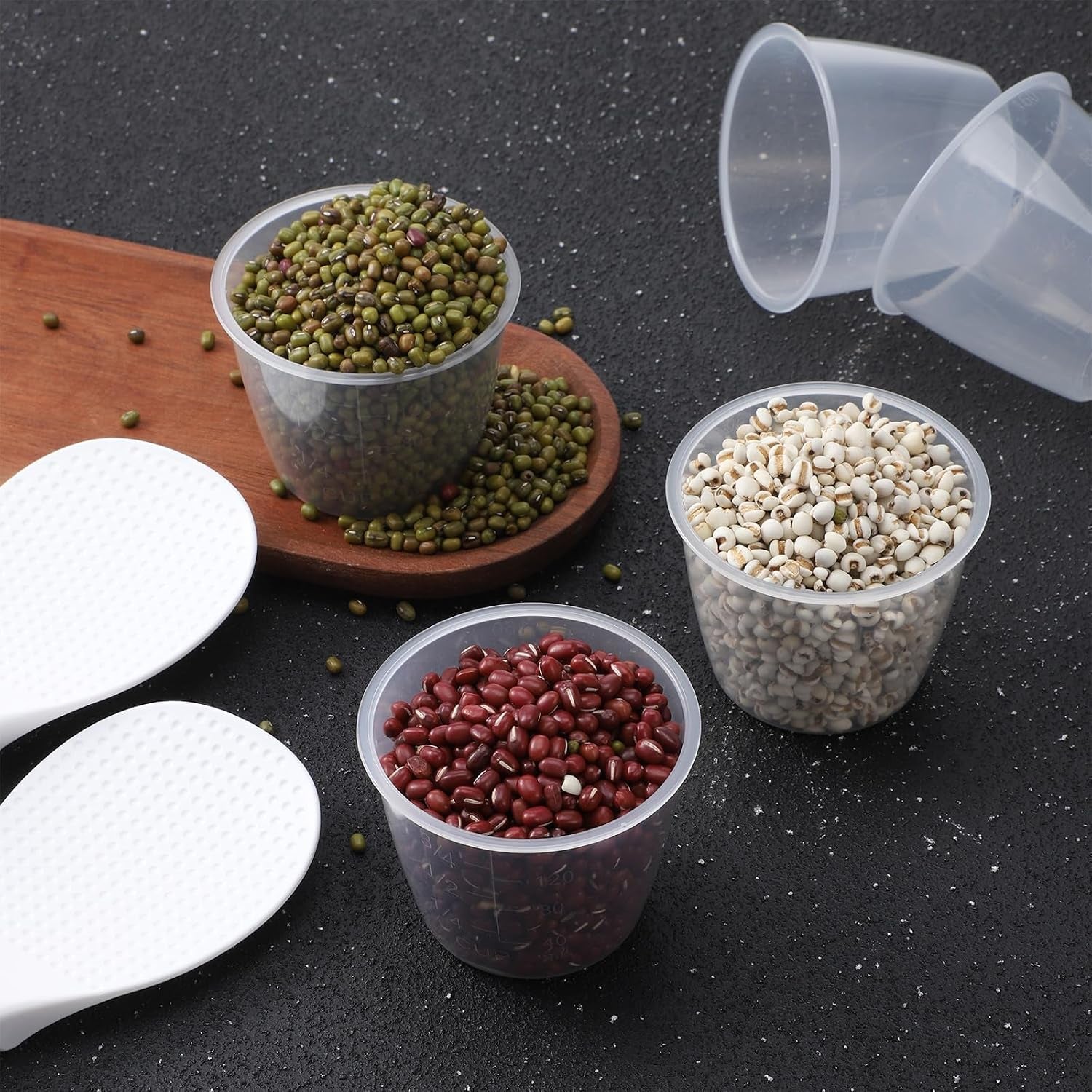 5-pack-plastic-rice-measuring-cups-160-ml-measuring-cup-for-rice-cooker-rice-cup-replacement-heat-resistant-non-stick-with-2-pack-rice-paddle-rice-kitchen-supplies-dog-cat-food-measuring