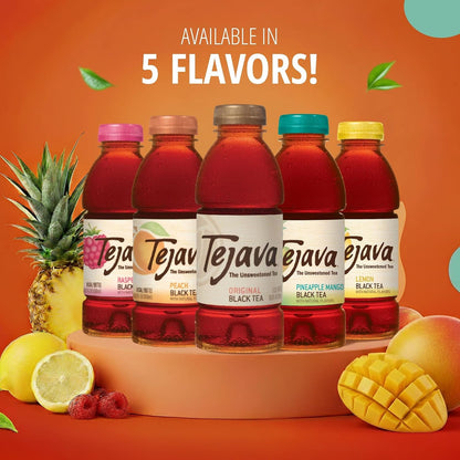 Original Unsweetened Black Iced Tea, 16.9 Fl Oz, Pack of 12 | Bpa-Free 30% Rpet Bottles, Java Black Tea Leaves, No Sugar, No Sweeteners, 33 Mg Caffeine per 8 Oz4