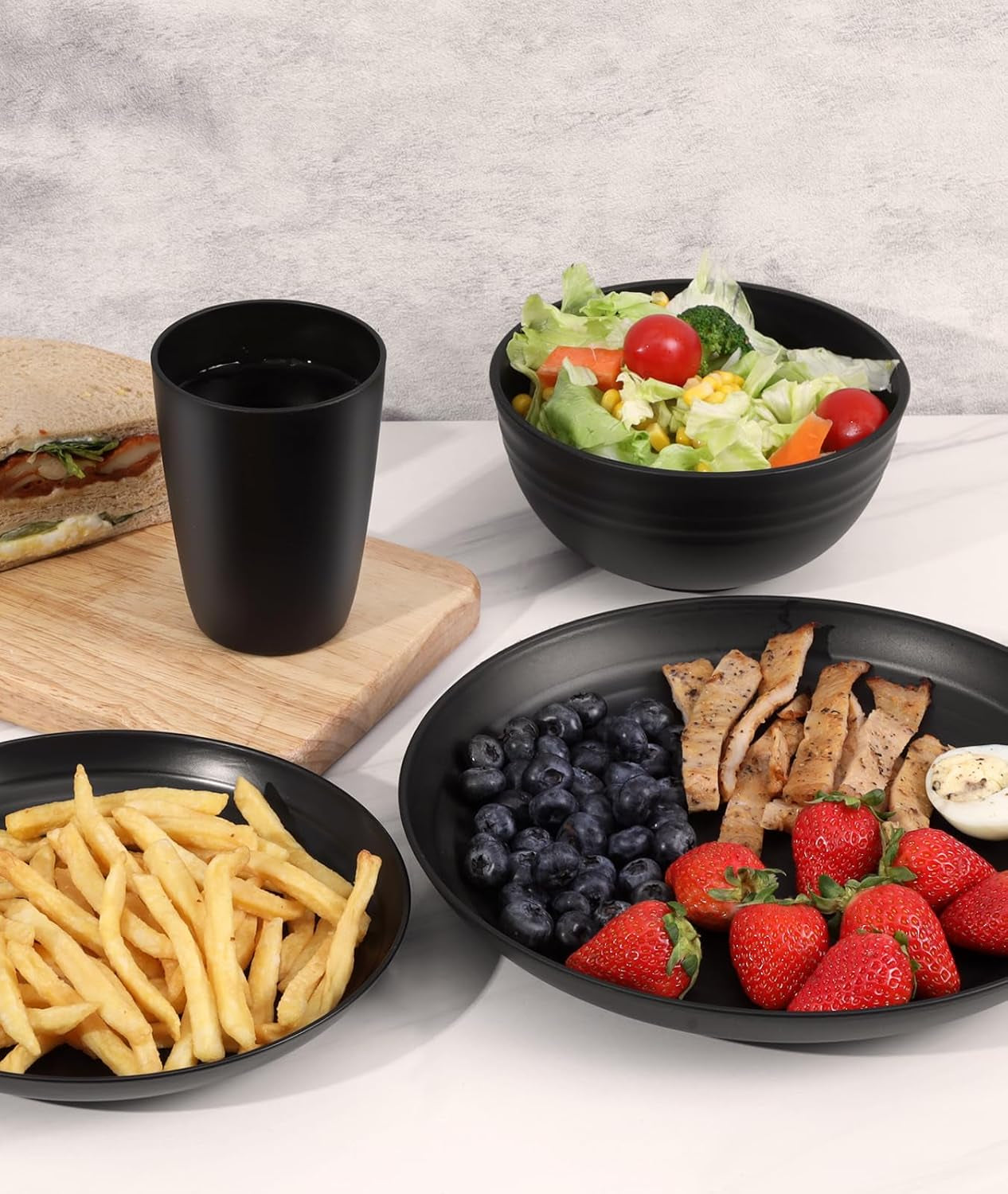 24-piece-plates-and-bowl-set-for-6-dinnerware-dish-set-for-kitchen-unbreakable-dishwasher-microwave-safe-house-warming-gift-new-home-dorm-apartment-essential-kitchen-and-dining-decor-black
