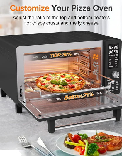 Bravo Pro Smart Air Fryer Toaster Oven Countertop Combo | 10-In-1 Cooking Functions, 1800W, 50-450°F, 21-Qt, Pfas-Free, Upgraded Super Convection, Black5