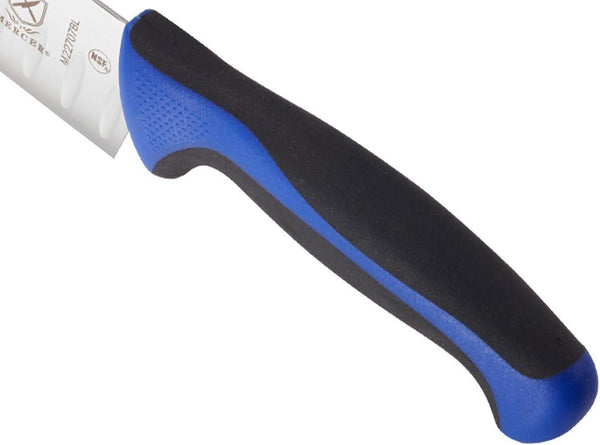Millennia Colors 7-Inch Granton Edge Santoku Knife, Blue5