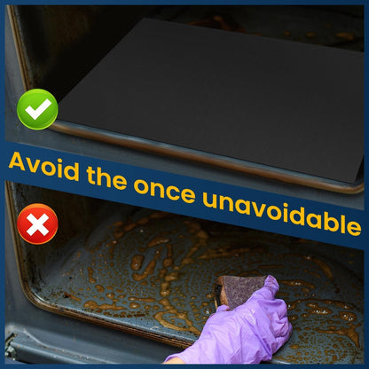 Oven Liner for Bottom of Oven, 2 Pack Heavy Duty Oven Liners for Electric Stove, Heat Resistant Stovetop Protector Air Fryer Grill Mat, Reusable Gas Toaster Microwave Oven Drip Liner Teflon Sheets5
