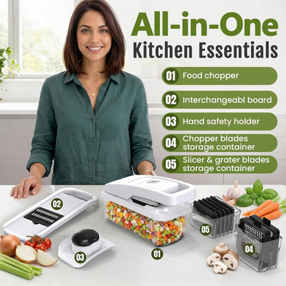 Multifunctional Vegetable Chopper & Mandoline Slicer, Veggie Chopper6