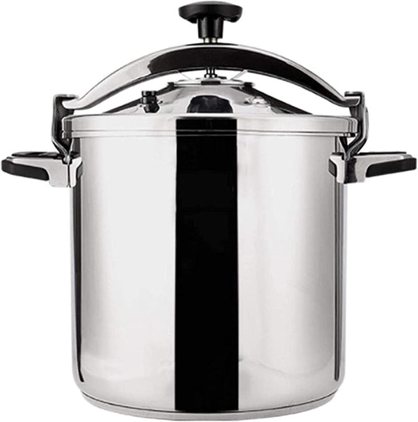 Pressure Cooker Explosion-Proof,Large Capacity Stainless Steel High Pressure Cooking Pot Suitable for Gas Induction Cooker High Pressure Cooker,Silver-18L1