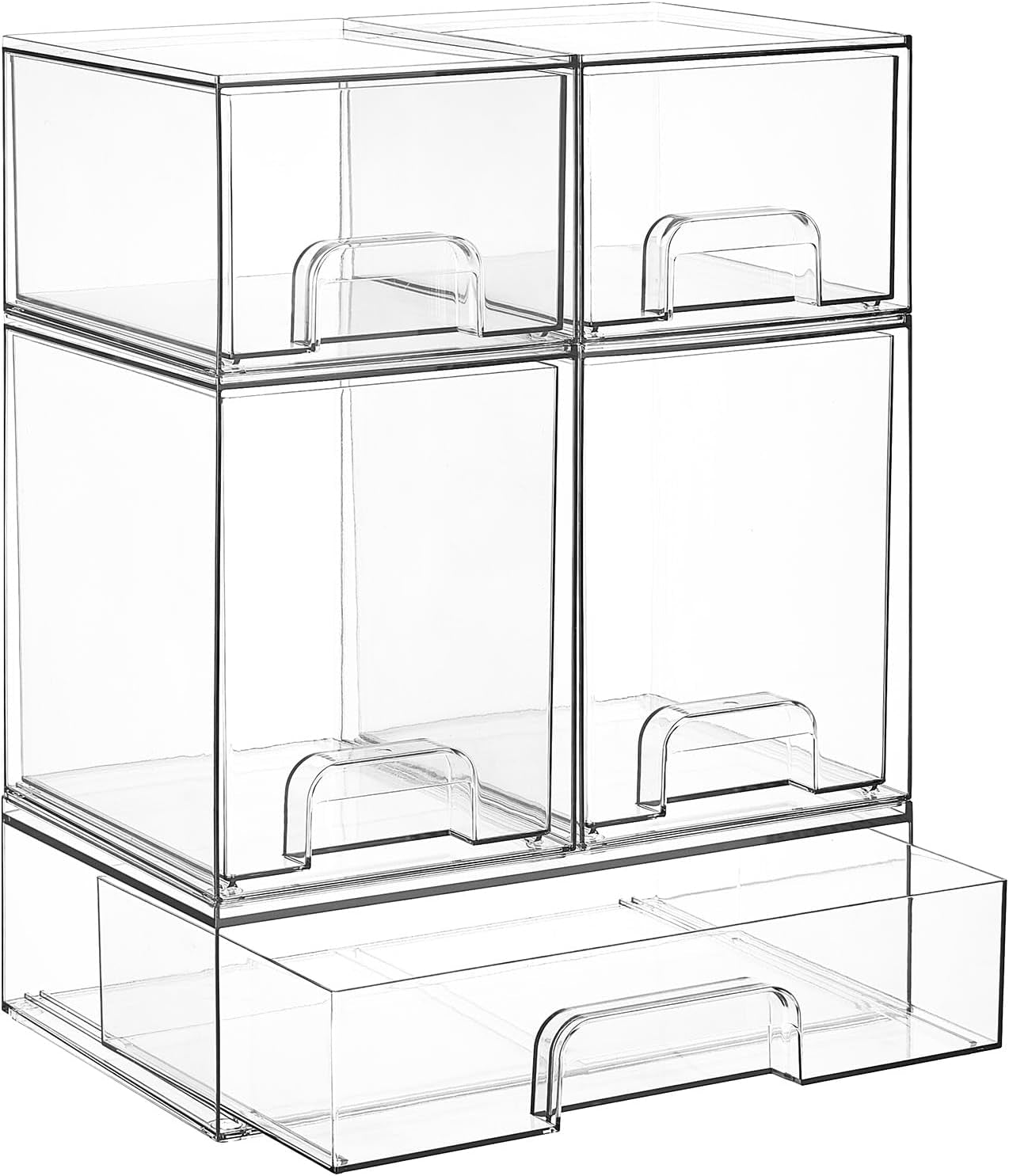 clear-stackable-storage-drawers-set-of-5-plastic-organizer-bins