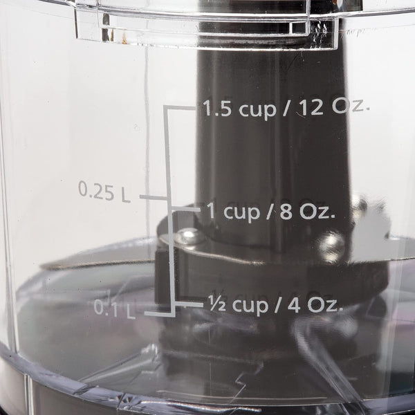 1.5 Cup - Electric Mini Food Chopper - Vegetable & Fruit Cutter - Premium Stainless Steel Blades with Safety Lock Cover - One Step/Touch Button - Non-Skid Rubber Feet - Black5