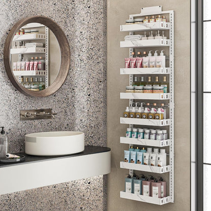 over the Door Pantry Organizer, 2-IN-1 Door & Wall Mount Spice Rack4